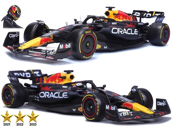 Oracle Red Bull Racing RB19 #1 Winner Abu Dhabi GP / Formula 1 World Champion 2023 Max Verstappen 1-18 Burago