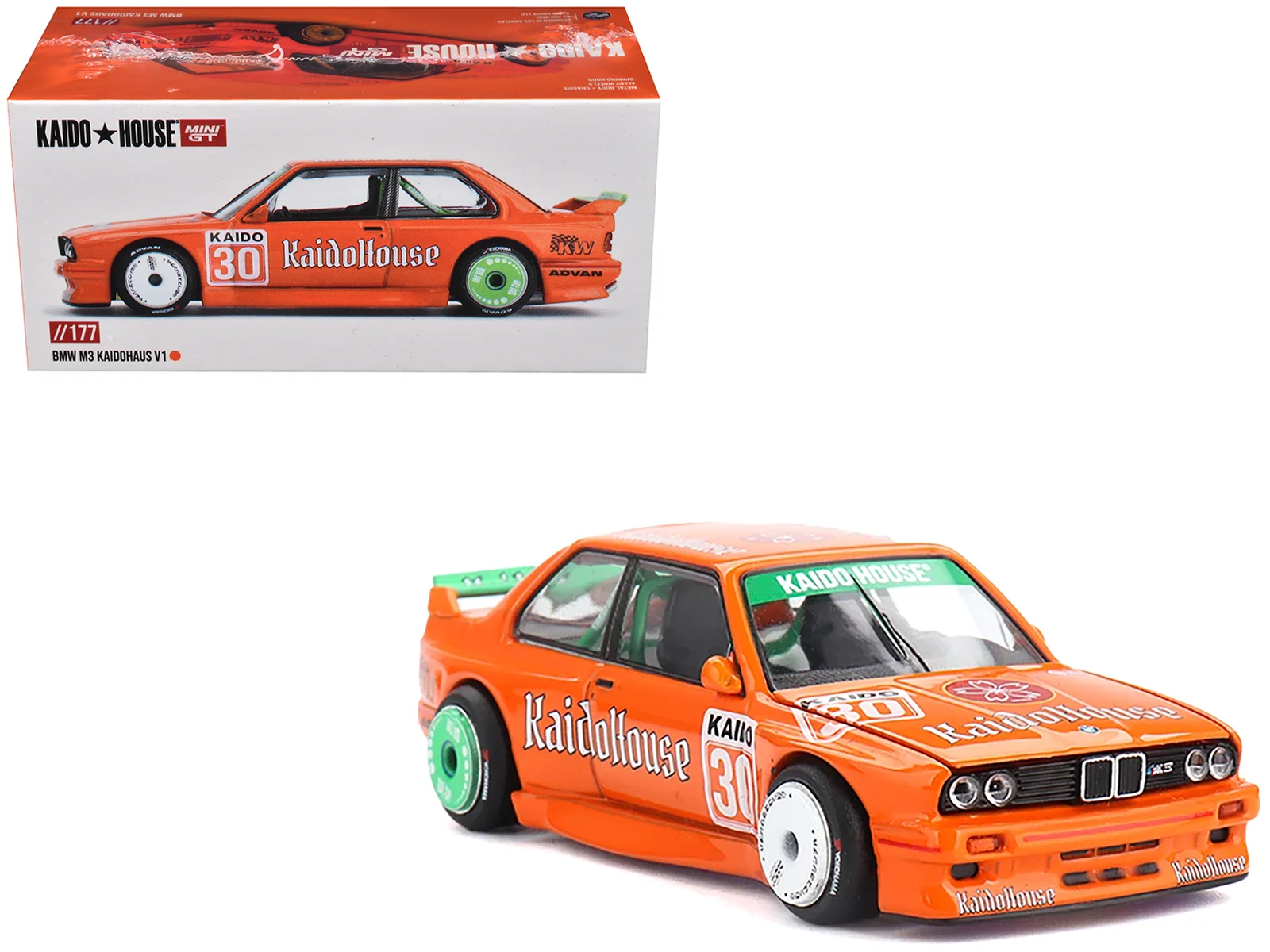 BMW M3 (E30) 1989 Oranje 1-64 Kaido House V1