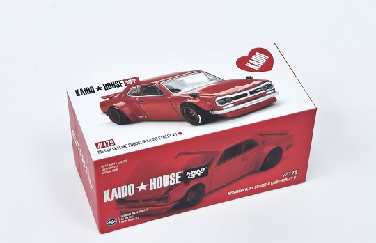 Nissan Skyline GT-R (KPGC10) 1969 Rood Metallic 1-64 Kaido House Street V1